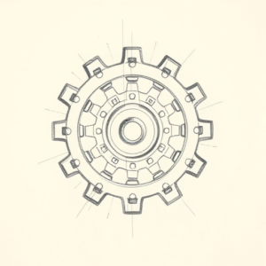 Loose Pencil Sketch Mechanic Tattoo