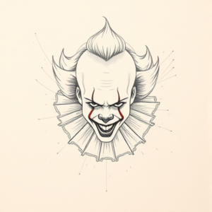 Loose Pencil Sketch Pennywise Tattoo