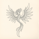 Loose Pencil Sketch Quetzalcoatl Tattoo