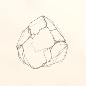 Loose Pencil Sketch Rock Tattoo