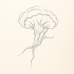 Loose Pencil Sketch Storm Tattoo