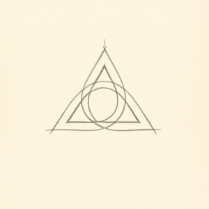 Loose Pencil Sketch Triquetra Tattoo