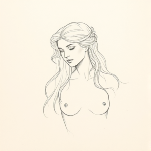 Loose Pencil Sketch Venus Tattoo