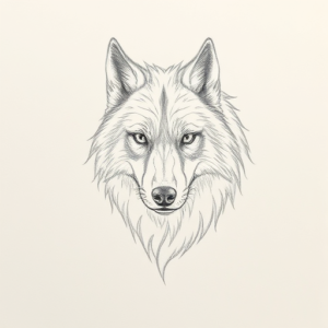 Loose Pencil Sketch Werewolf Tattoo