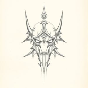 Loose Pencil Sketch Witcher Tattoo
