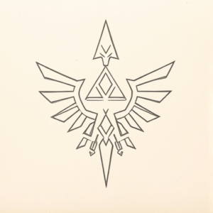 Loose Pencil Sketch Zelda Tattoo