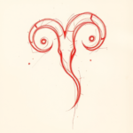 Loose Red Pencil Aries Tattoo