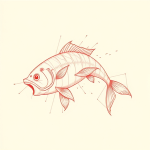 Loose Red Pencil Bass Tattoo