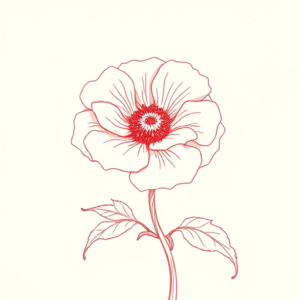 Loose Red Pencil Bluebonnet Tattoo