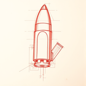 Loose Red Pencil Bullet Tattoo