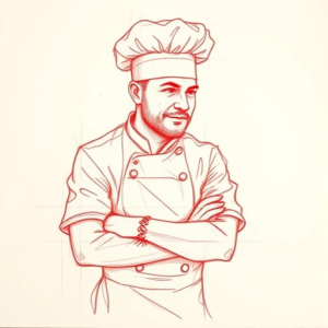 Loose Red Pencil Chef Tattoo