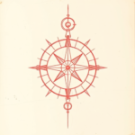 Loose Red Pencil Compass Tattoo