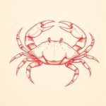 Loose Red Pencil Crab Tattoo