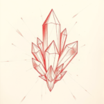 Loose Red Pencil Crystal Tattoo