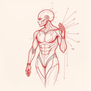 Loose Red Pencil Cyber Tattoo