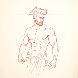 Loose Red Pencil Hercules Tattoo