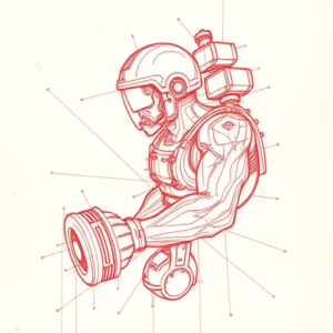 Loose Red Pencil Mechanic Tattoo