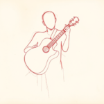 Loose Red Pencil Music Tattoo