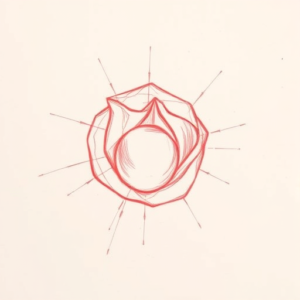 Loose Red Pencil Pearl Tattoo