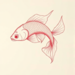 Loose Red Pencil Pisces Tattoo