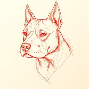 Loose Red Pencil Pitbull Tattoo