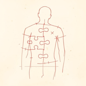 Loose Red Pencil Puzzle Tattoo