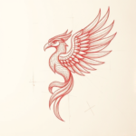 Loose Red Pencil Quetzalcoatl Tattoo