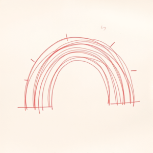 Loose Red Pencil Rainbow Tattoo