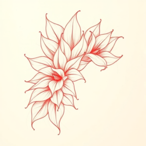 Loose Red Pencil Sampaguita Tattoo