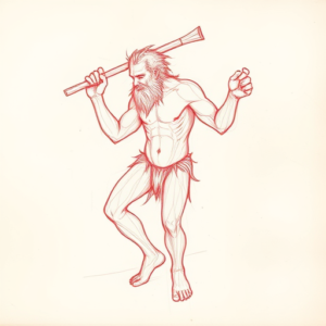 Loose Red Pencil Sisyphus Tattoo