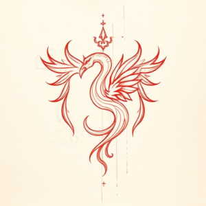 Loose Red Pencil Slytherin Tattoo