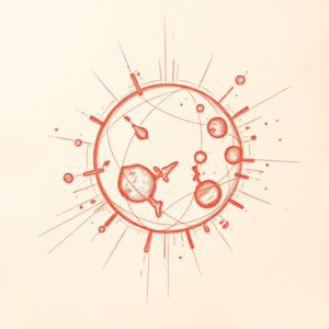 Loose Red Pencil Space Tattoo