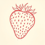 Loose Red Pencil Strawberry Tattoo