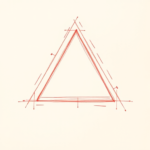 Loose Red Pencil Triangle Tattoo