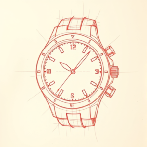Loose Red Pencil Watch Tattoo