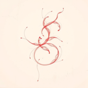 Loose Red Pencil Water Tattoo