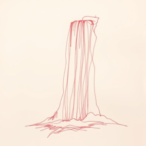 Loose Red Pencil Waterfall Tattoo