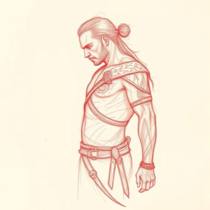 Loose Red Pencil Witcher Tattoo