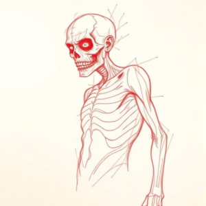 Loose Red Pencil Zombie Tattoo