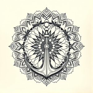 Mandala Anchor Tattoo