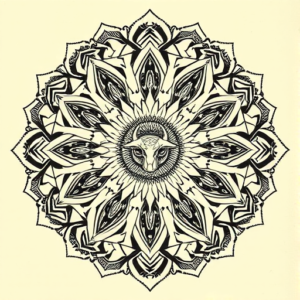 Mandala Anubis Tattoo