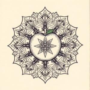 Mandala Apple Tattoo