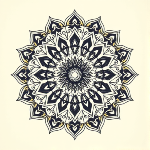 Mandala Barcode Tattoo