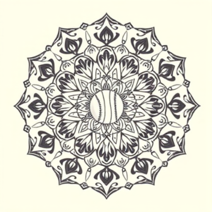 Mandala Baseball Tattoo