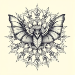Mandala Bat Tattoo