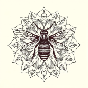 Mandala Bee Tattoo
