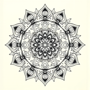 Mandala Botanical Tattoo