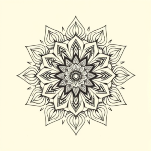 Mandala Bouquet Tattoo