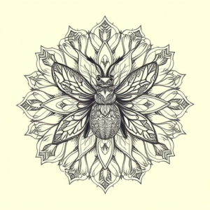 Mandala Bug Tattoo