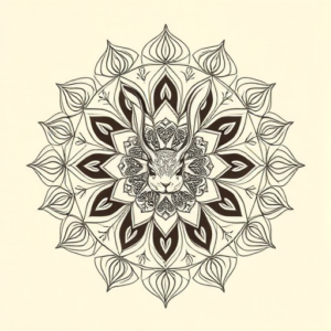 Mandala Bunny Tattoo